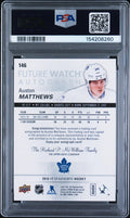 2016-17 UD SP Authentic Auston Matthews Future Watch RC Rookie Auto /999 PSA 9