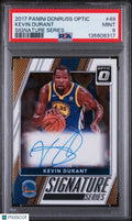 2017 Panini Donruss Optic Signature Series Kevin Durant #49 PSA 9