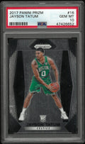 2017 Panini Prizm Basketball Jayson Tatum RC Rookie #16 PSA 10