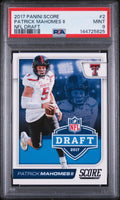2017 Panini Score NFL Draft Rookie Patrick Mahomes II RC PSA 9