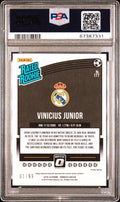 2018 Donruss Optic Soccer Vinicius Junior Rated Rookie RC Orange PSA 10 1/99