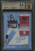 2018 Panini Contenders Optic Saquon Barkley RC Rookie Ticket Auto BGS 9.5