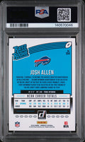 2018 Panini Donruss Rated Rookie Josh Allen RC PSA 8