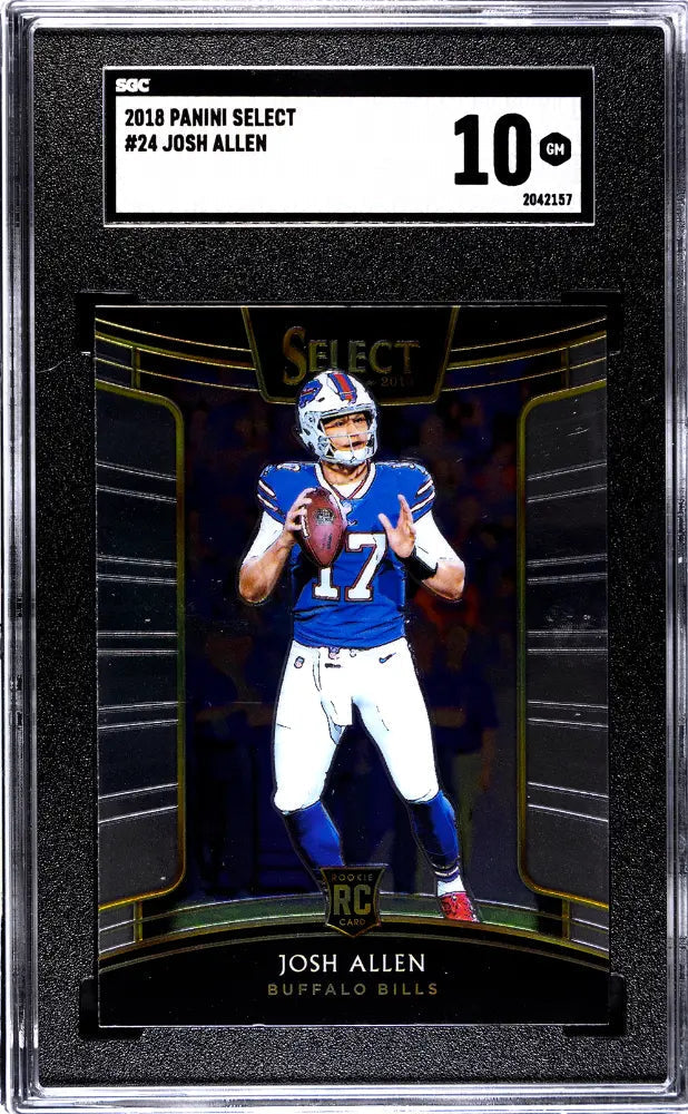 2018 Panini Select Football Rookie Josh Allen RC SGC 10