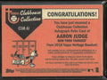 2018 Topps Heritage Clubhouse Collection Aaron Judge Autograph Patch Auto /25