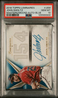 2018 Topps Luminaries Masters Of The Mound 154 Auto John Smoltz Blue PSA 10 /5