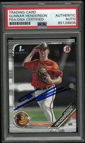 2019 Topps Bowman Gunnar Henderson Autograph Auto PSA Authentic Auto