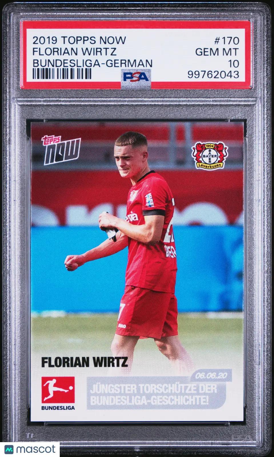 2019 Topps Now Bundesliga Florian Wirtz #170 German PSA 10
