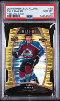 2019 Upper Deck Allure Yellow Taxi Rookie Cale Makar #80 PSA 10
