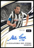 2020-21 Panini Immaculate Collection Blue Ink Auto Alessandro Del Piero /10