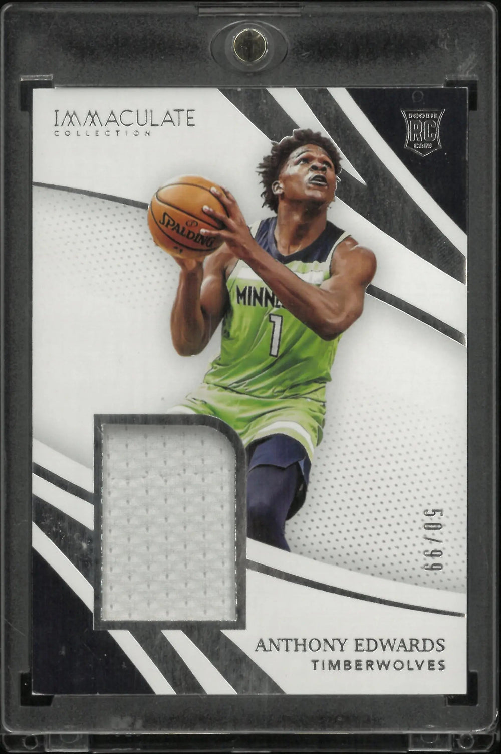 2020-21 Panini Immaculate Collection Patch Rookie Anthony Edwards /99 RC