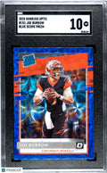 2020 Donruss Optic Joe Burrow #151 Blue Scope Prizm SGC 10