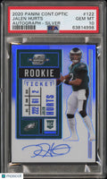 2020 Panini Contenders Optic Jalen Hurts RC Rookie Ticket Auto Silver PSA 10