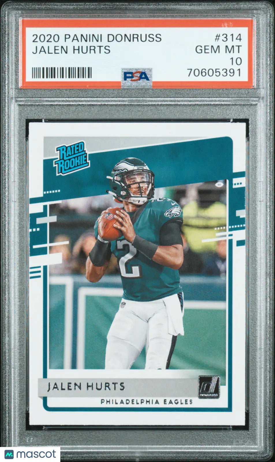 2020 Panini Donruss Football Jalen Hurts Rated Rookie PSA 10