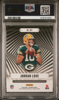 2020 Panini Illusions Rookie Endorsement Autograph Jordan Love Blue RC/99 PSA 10