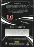 2020 Panini Immaculate Rookie Patch Autograph Tee Higgins Auto /99 RC