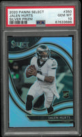 2020 Panini Select Football Jalen Hurts RC Rookie Silver Prizm PSA 10