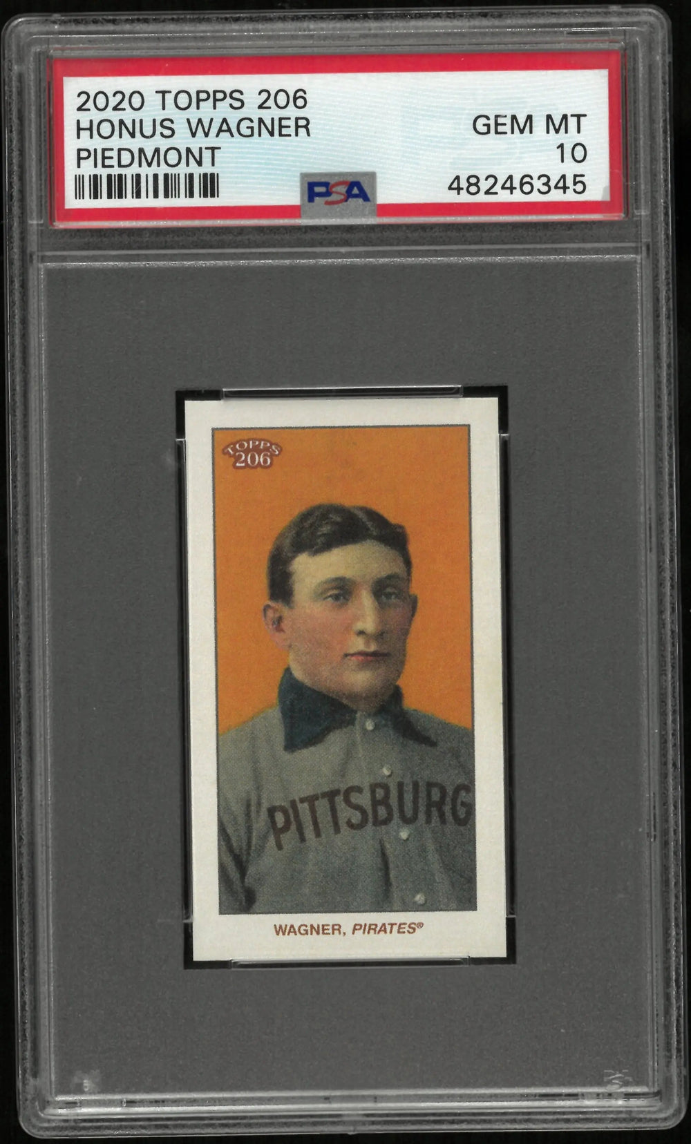 2020 Topps 206 Baseball Honus Wagner Piedmont PSA 10