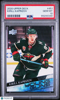 2020 Upper Deck Series 2 Young Guns Rookie Kirill Kaprizov RC PSA 10