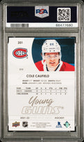 2021-2022 Upper Deck Series 1 Young Guns Cole Caufield #201 RC RookieePSA 10