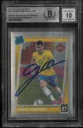 2021-22 Donruss Optic Soccer Gabriel Martinelli Rated Rookie In Person Auto BGS Authentic