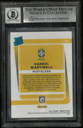 2021-22 Donruss Optic Soccer Gabriel Martinelli Rated Rookie In Person Auto BGS Authentic