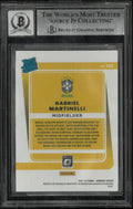 2021-22 Donruss Optic Soccer Gabriel Martinelli Rated Rookie In Person Auto BGS Authentic
