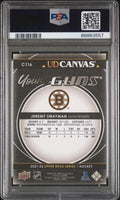 2021-22 Upper Deck Series 1 UD Canvas Young Guns RC Jeremy Swayman Black PSA 10