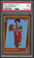 2021 Panini Donruss Optic Jalen Johnson Rated Rookie RC Orange PSA 9 /199