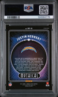 2021 Panini Donruss Optic Mythical Justin Herbert #MY8 PSA 9
