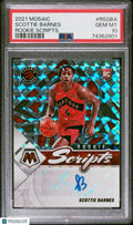 2021 Panini Mosaic Basketball Rookie Scripts Auto Scottie Barnes PSA 10