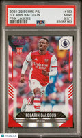 2021 Panini Score Premier League Folarin Balogun #193 Pink Lasers 08/25 ST PSA 9