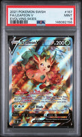 2021 Pokemon Sword & Shield Evolving Skies Leafeon V Full Art PSA 9 167/203