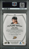 2021 UD SP Authentic Trevor Zegras RC Future Watch Auto /999 PSA 10