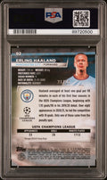 2022-23 Topps Stadium Club Chrome UEFA CC Erling Haaland Orange Wave PSA 10 /25