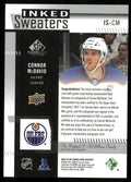 2022-23 UD SP Game Used Connor McDavid Inked Sweaters Patch Auto /15