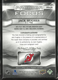2022-23 Upper Deck Premier Focus Autograph Jack Hughes Auto /99