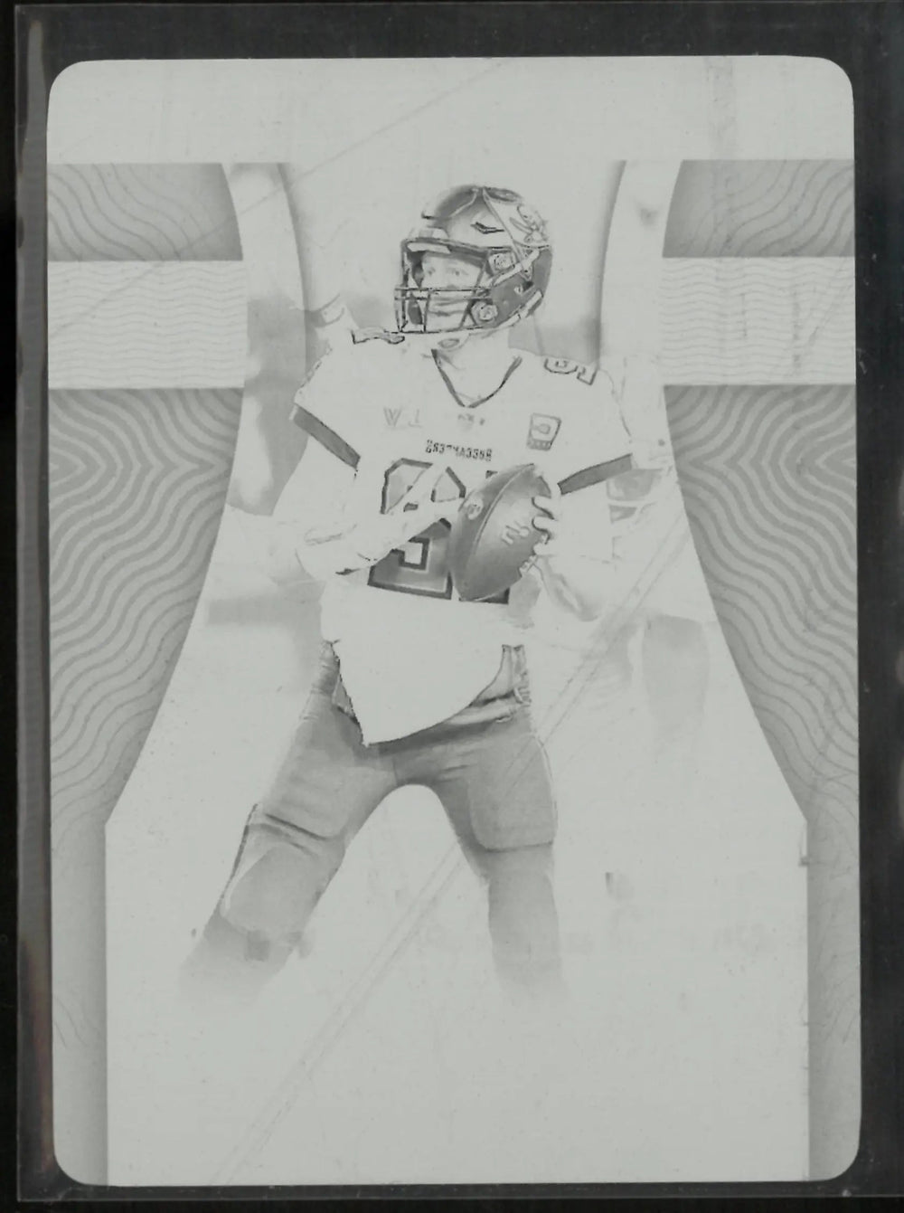2022 Panini Chronicles National Treasure Tom Brady Treasure Moments Black Plate 1/1