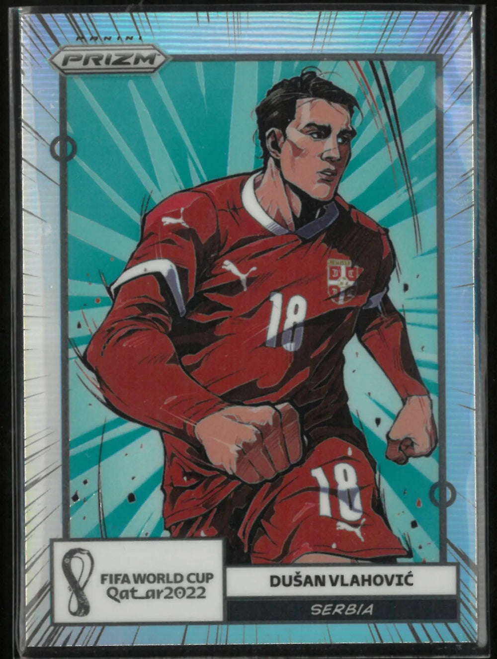 2022 Panini Prizm FIFA World Cup Qatar 2022 Dusan Vlahovic Manga