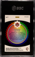 2022 Panini Prizm World Cup Alphonso Davies #4 Color Wheel SGC 8.5