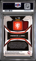 2022 Panini Prizm World Cup Qatar Frenkie De Jong #155 White Sparkle PSA 10