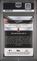 2022 Topps Bowman's Best Mike TrouteGold Refractor /150 PSA 10