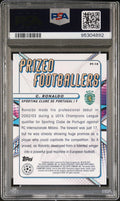 2022 Topps Finest UCC Prized Footballers Rose Gold Cristiano Ronaldo /75 PSA 10