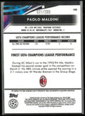 2022 Topps Finest UEFA CL Paolo Maldini Autograph Auto Purple /200