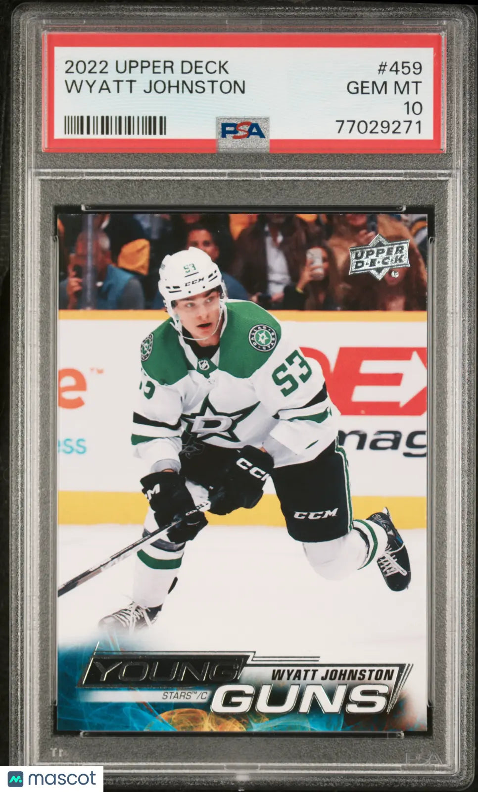 2022 Upper Deck Series 2 Young Guns Wyatt Johnston #459 PSA 10