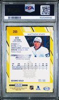 2023-24 O-Pee-Chee Platinum Matthew Knies Marquee RC Seismic Gold PSA 9 /50