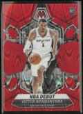 2023-24 Panini MosaiceRookie Victor Wembanyama Red Raywave /299 RC