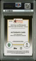 2023-24 Topps Merlin UCC Auto Viktor Gyokeres RC Rookie Blue Refractor /75 PSA 8