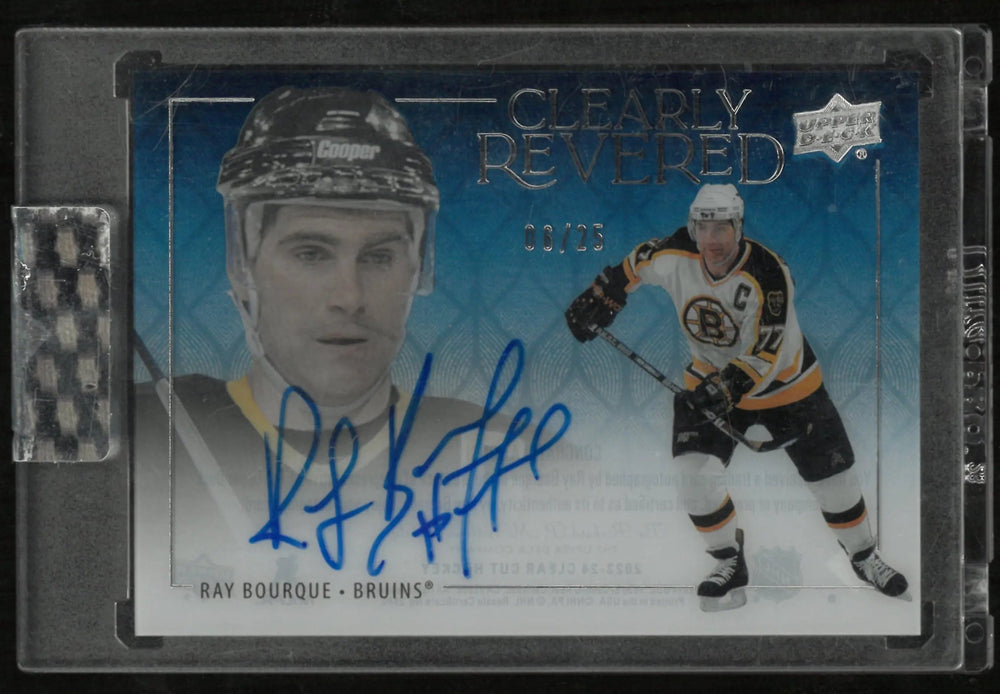2023-24 Upper Deck Clear Cut Hockey Clearly Revered Ray Bourque Autograph /25