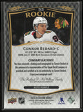 2023-24 Upper Deck Stature Hockey Connor Bedard RC Rookie Purple Auto 5/5